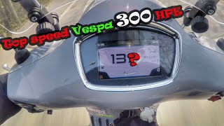 Top speed Vespa Gts300HPE [upl. by Bartlet843]