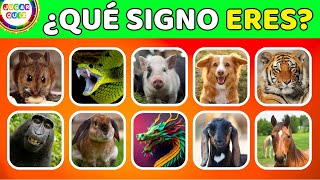 ¿Cuánto sabes de ASTROLOGÍA 🌌 Zodiaco Occidental♐ amp Zodiaco Chino🐉  JugarQuiz Trivia [upl. by Carlye33]