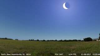 Total Solar Eclipse USA Aug 21st 2017 Simulation ★★★★★ [upl. by Verdha172]