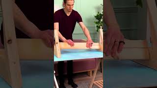 Amazing DIY foldable table for small spaces diy woodwork [upl. by Murry349]