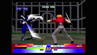 Battle Arena Toshinden 3 Arcade Mode with Kayin Sony Playstation [upl. by Salahi]