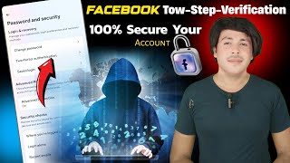 Facebook Tow Step Verification Enable 2024  Facebook Tow Factor Authentication On  Facebook secure [upl. by Coretta896]