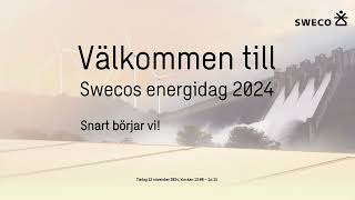 Live Swecos energidag 2024 [upl. by Girand886]