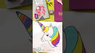 rainbow unicorn 🦄🌈 Easy and simple 🌸trending love shorts shortvideo youtubeshorts reels [upl. by Amol541]