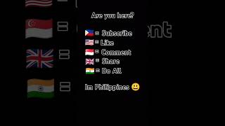 If your flag is here do the thing 😁😜 Im Philippines 🔥🔥🔥 shorts flags phillipines [upl. by Aneehsak2]