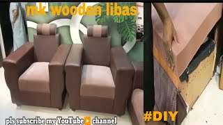 diy sofa toutorial how make old sofa seats repair chang seat💺 foam [upl. by Nyltyak]