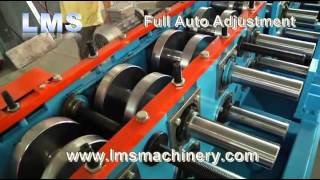 LMS C PURLIN C80X250 ROLL FORMING MACHINE [upl. by Carmela]