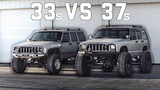 JEEP CHEROKEE XJ ON 37s IS FINALLY DONE WALKAROUND AND QUICK TEST DRIVE [upl. by Kingsley522]