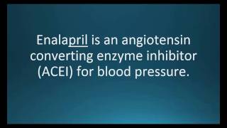 How to pronounce enalapril Vasotec Memorizing Pharmacology Flashcard [upl. by Aivekahs]