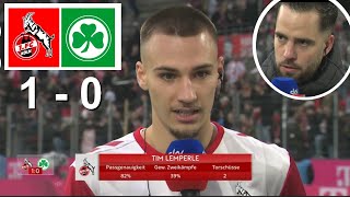 Tim Lemperle Niko Giesselmann Interview Nach Dem Spiel Koln 1 vs 0 Greuther Fürth 09112024 [upl. by Ttergram765]