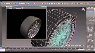 Tutorial Vray  Tire Displacement Map [upl. by Navek]