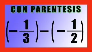 ✅👉 Resta de Fracciones con Parentesis [upl. by Kellyann]