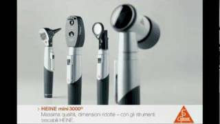 Serie Heine Mini 3000  Otoscopio Oftalmoscopio Dermatoscopio [upl. by Eidurt]