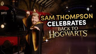 Sam Thompson Celebrates Back to Hogwarts Day at Warner Bros Studio Tour London  Full Video [upl. by Bosson29]