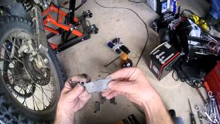 DRZ400S  Rear Brake Pad Change [upl. by Lewis]