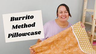 Super Easy Burrito Pillowcase with French Seams Tutorial  Learn to Sew  Sewing for Beginners [upl. by Eelsha513]