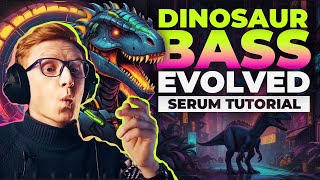 How to make EVOLVED DINOSAUR Dubstep bass in Serum [upl. by Aeslek]