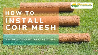 How to install Coir Mesh [upl. by Nitsirk]