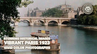 Vivid Color Photos of Paris in 1923 [upl. by Egdamlat]