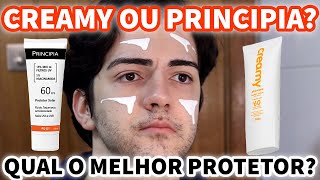 CREAMY OU PRINCIPIA QUAL O MELHOR PROTETOR SOLAR FPS 60 WATERY LOTION OU PS01 FPS 60 PELE OLEOSA [upl. by Anoyet]