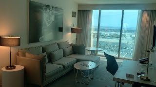 Delano Las Vegas  Scenic King Suite 17916 roomtour casino mgm delano suitelife [upl. by Livvy]