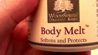 WoodSprite Organic Body Melt Healing Butter Cruelty Free [upl. by Leahcimauhsoj]