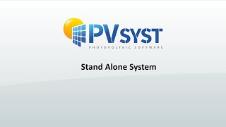 PVsyst 7  Project 006  My First Simulation Stand Alone system [upl. by Jules605]