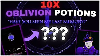 10 OBLIVION POTIONS WITH MAX LUCK FOR THE OBLIVION AURA  Sols RNG ERA 8 [upl. by Lisetta463]