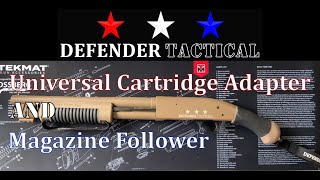 Defender Tactical Cartridge Adapter and Mag Follower for 12 gauge Mossberg Pump Shotguns Overview [upl. by Boni117]