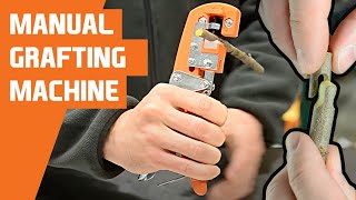 4 Grafting Techniques with a Manual Grafting Machine English Double Split Omega and Bud Grafting [upl. by Niwle]