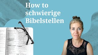 How to schwierige Bibelstellen [upl. by Oam]