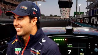 Checo Perez Drives The Yas Marina Circuit On F1 23 🎮🇦🇪 [upl. by Hassin]