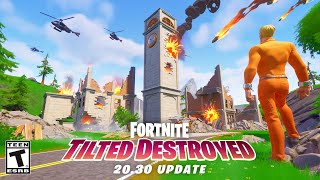 20 SECRETS In Fortnites TILTED DESTROYED Update [upl. by Airdnaid709]