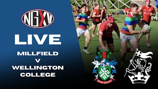 LIVE RUGBY MILLFIELD vs WELLINGTON COLLEGE  SCHOOLS RUGBY [upl. by Eittel]