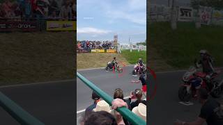 Goat Disrupts Motorcycle Race shortsvideo [upl. by Aryl155]