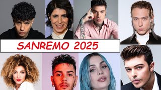 SANREMO 2025  Ecco i cantanti in gara [upl. by Nnywg961]