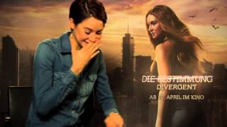 Shailene Woodley Interview DIVERGENT INSURGENT [upl. by Nerwal]