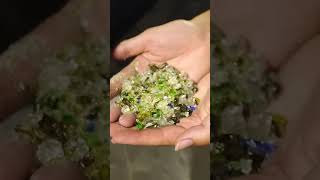 Here’s how this entrepreneur crushes glass bottles back into sand Recycling Sand Glass [upl. by Yrrehc120]