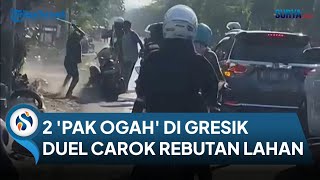 Motif Carok Gresik Rebutan Penyeberang Jalan Jasa Pak Ogah depan SPBU Bunder [upl. by Enelyaj427]