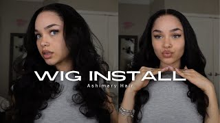 INSTALLING THIS PUT ON amp GO 24quot LACE WIG  FT ASHIMARY HAIR [upl. by Kerekes148]