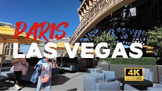 Walking Tour of Paris Las Vegas Hotel  Cheri Rooftop  Beer Park [upl. by Alrats]