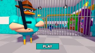 PERRY THE PLATYPUS PRISON BARRY RUN OBBBYY IN ROBLOXHarshikaandpriyanshi [upl. by Sabian]