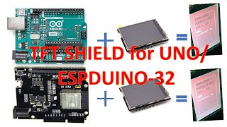 TFT Shield with UNO amp ESPDUNO32 Boards [upl. by Kenney905]