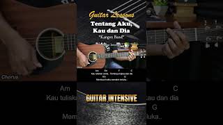 Tentang Aku Kau Dan Dia  Kangen Band  Tutorial Chord Gitar Mudah dan Lirik chordgitar [upl. by Euqinay96]