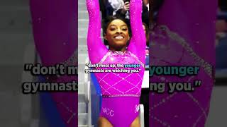 Don’t mess up Simone Biles THEN vs NOW gymnastics sports olympics [upl. by Marozas161]