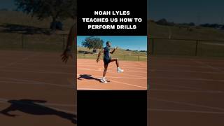 Noah lyles teaches us how to perform drills [upl. by Edette293]