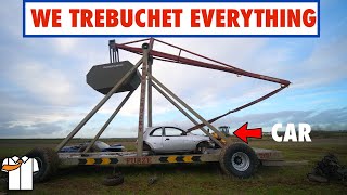 HUGE TrebuchetCatapult Tested to Destruction [upl. by Higbee931]