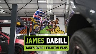 World Trials Rider James Dabill Takes Over Leighton Vans [upl. by Innoj]