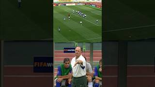 Scolari’s reaction to Ronaldinho’s free kick goal • England vs Brazil [upl. by Asiret]