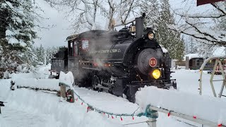 2022 BC Forest Discovery Centre Christmas Express Vulcan Locomotive 25 Return to Steam [upl. by Chew574]